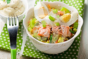 Salmon and Rice Salad.