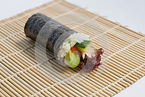 Salmon Roe Avocado Hand Roll Temaki