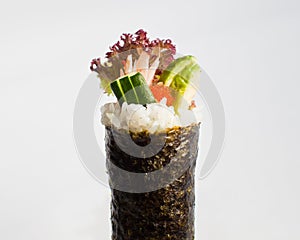 Salmon Roe Avocado Hand Roll Temaki