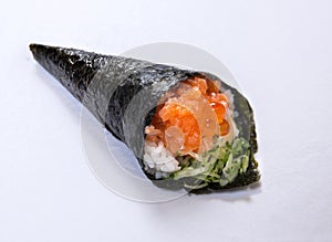 Salmon Roe Hand Roll Temaki