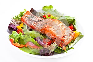 Salmon salad photo