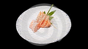 Salmon sashimi