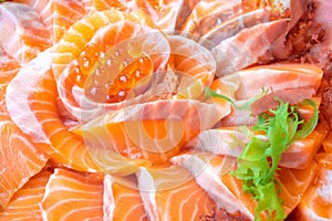 Salmon sashimi