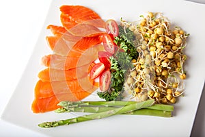 Salmon sashimi