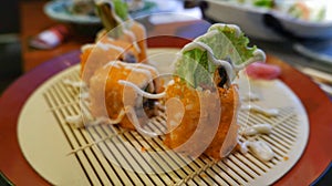 Salmon Skin Rolls, Japanese food
