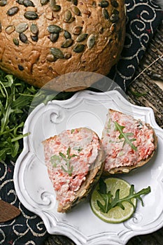 Salmon Spread Snack