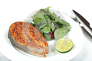 Salmon steak