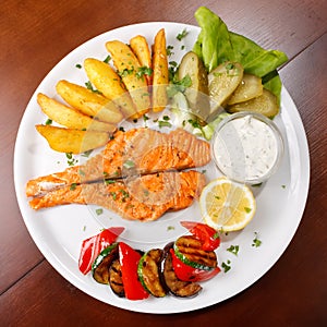 Salmon steak
