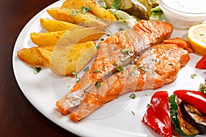 Salmon steak