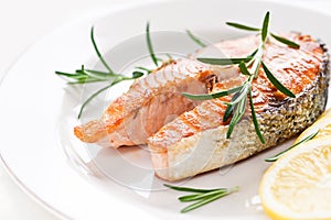 Salmon steak