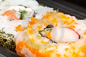 Salmon Sushi closeup