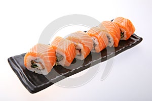 Salmon sushi roll