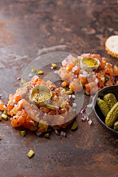 Salmon tartare