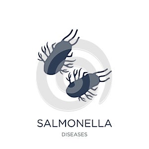 Salmonella icon. Trendy flat vector Salmonella icon on white background from Diseases collection