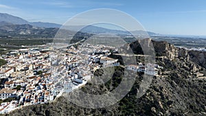 aerial view of the municipality of SalobreÃ±a on the tropical coast of Granada, Andalusia. photo