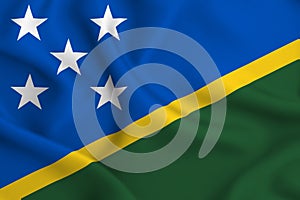 Salomon islands flag illustration