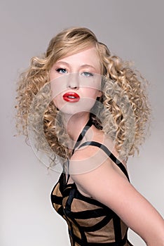 Salon fashion hair model