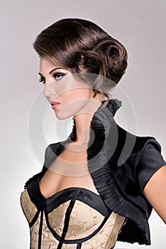 Salon fashion hair model