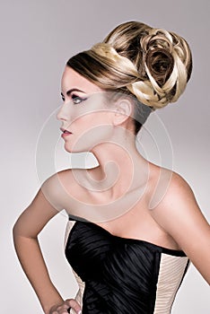 Salon fashion hair model