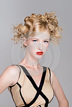 Salon fashion hair model