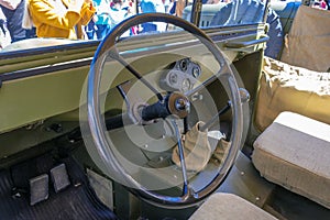 Salon of an old car.