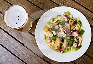 Salpicon de marisco / Shellfish salad.