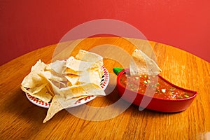 Salsa and chips