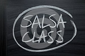 Salsa Class Blackboard Sign