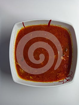 Salsa de tomate con verdura photo