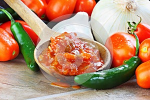 Salsa and Ingredients