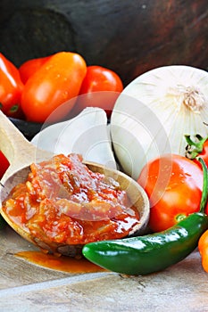 Salsa and Ingredients