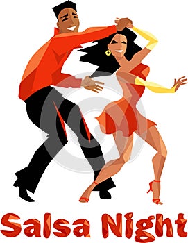 Salsa night poster