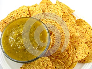 Salsa Verde and Chips