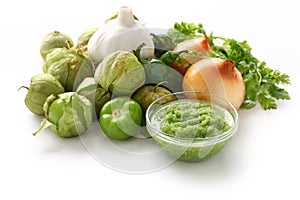 Salsa verde, mexican cuisine