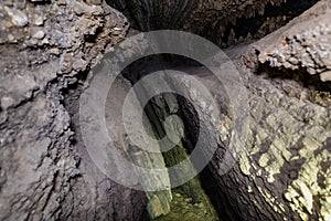 The salt cave Kolonel in Mount Sodom in southern Israel