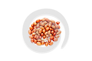 Salt coated roast peanuts