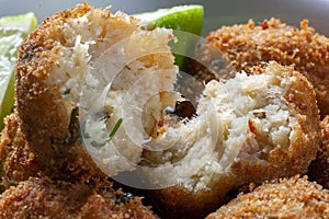 Salt cod fritters