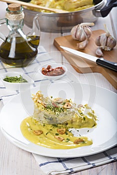 Salt cod in a pilpil sauce