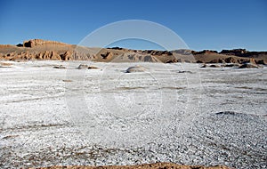 Salt crust in Atacama Desert, Chile