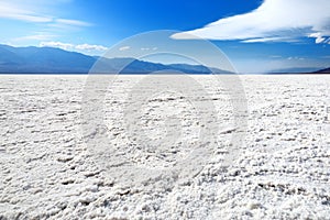 Salt crust in Badwater Basin, Death Valley, California
