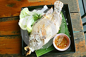 Salt Crusted Grilled Fish