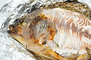 Salt Crusted Grilled Fish