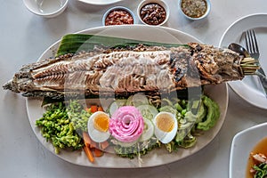 Salt Crusted Grilled Fish