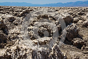 Salt Crystal Rocks at Badwater Basin