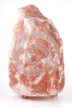 Salt crystal on white