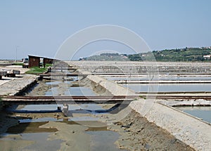 Salt Crystallization Field, Seca, Slovenia photo