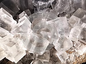 salt cubes halite mineral