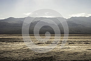 Salt desert, Badwater basin, Death Valley National Park, California