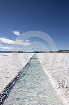 Salt desert in the Jujuy Province, Argentina photo