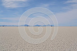 Salt desert, Salar de Uyuni in Bolivia